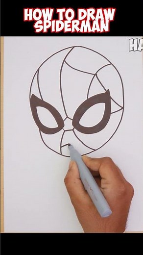 How to draw Chibi Spiderman | Step by step