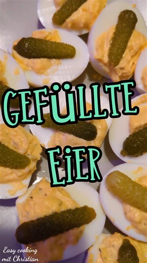 Gefüllte Eier #snacks #fingerfood #rezept #eier #gefüllteeier #party #shorts #reels #fyp