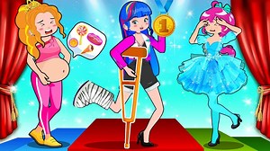 Tortoise vs. Hare - Who Wins? Princesses Running Challenge Competition | Baby Cartoons