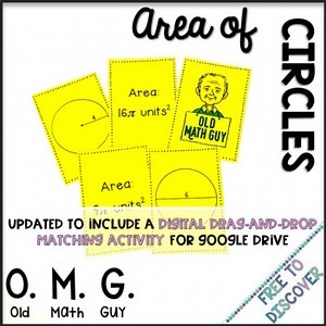Area of Circles Card Game