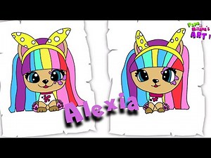 VIP Pets: How to Draw Alexia | Easy Drawing Tutorial