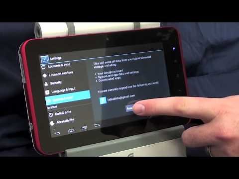 How to do a Factory Data Reset on and Android 4.0 Tablet C91 C71 T01 Superpad