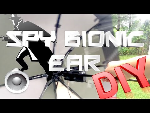 How to Make a Spy Bionic Ear - Low Cost (Parabolic Mic)