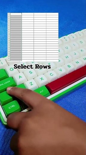 Select Rows & Columns Instantly in Excel ⚡ #shorts #ytshorts #keyboardshortcuts #exceltips