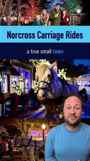 Free Holiday Carriage Rides in Historic Norcross! #shorts