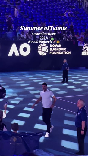 Summer of Tennis! A night with Novak! #australianopen #novak #djokovic #AO #tennis #goat🐐