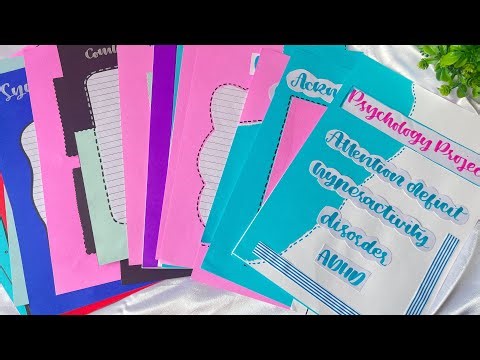 Project decoration idea | Project sheets decoration idea
