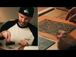 Learning Linocut Printmaking | Full Process