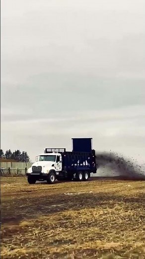 Truck Mounted Manure Spreader in the field | JBS Equipment