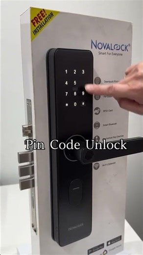 Novalock NDM 9203 New Design | Smart lock | Fingerprint | Pin Code | Card | Keyless
