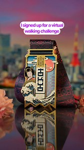 Can you walk, run or cycle in Tokyo? The Tokyo Virtual Challenge takes you on a 45mi (72km) route starting at the Tokyo Tower and ending at the Shibuya Crossing. This route is famous for its bustling city life, historic landmarks, vibrant neighborhoods, and a unique fusion of ancient traditions with cutting-edge technology. Complete the challenge to earn the stunning Tokyo medal! This medal showcases Tokyo's essence by featuring a Geisha, the Great Wave print, cherry blossoms, a ferris wheel, Se