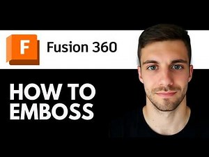 How To Emboss in Fusion 360 | Add Embossed Text or Logos in Fusion 360 (2026 Guide)
