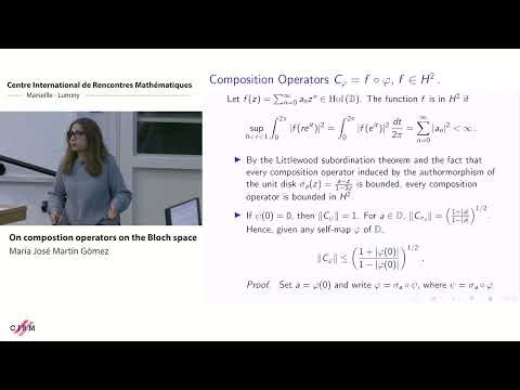 María José Martín Gómez: Composition Operators on the Bloch Space