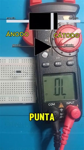 Cómo probar un diodo con multímetro ⚡#tecnologia