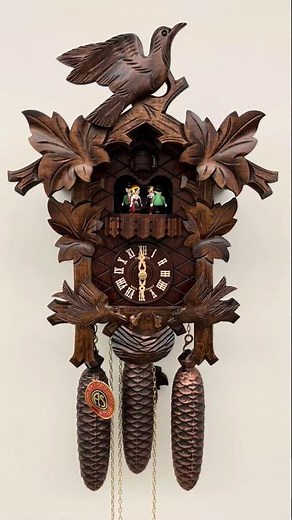 Anton Schneider 8-Day Feeding Birds Cuckoo Clock (8TMT176/9)