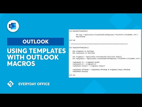 Using a Macro to Respond to Emails with a Template | Everyday Office