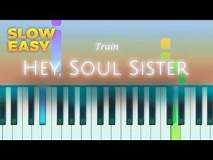 Train - Hey, Soul Sister - SLOW EASY Piano TUTORIAL by Piano Fun Play