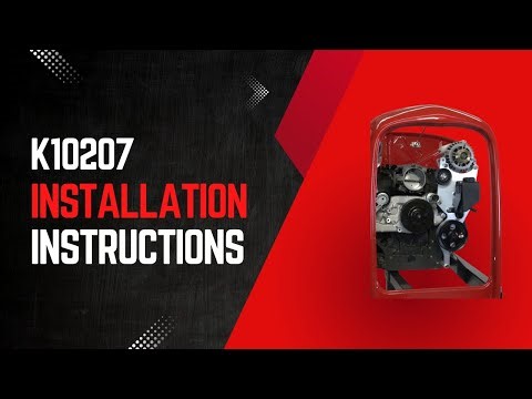Kwik Performance K10207 LS Corvette Street Rod Alt/PS bracket Installation Instructions