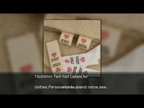 15x50mm Twill fold Labels,for clothes,Personalizada ,brand name,sewing accessories,sewing machi