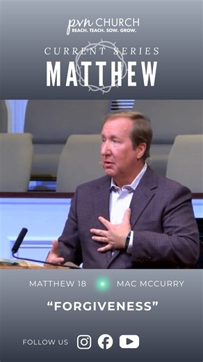 Unforgiveness doesn’t make God stop loving us, but it does affect our relationship with Him. Jesus makes this clear in Matthew 18 as He calls us to forgive as we have been forgiven. Watch this sermon clip from yesterday and reflect on what God may be asking you to release. | Pleasant Valley North Baptist Church
