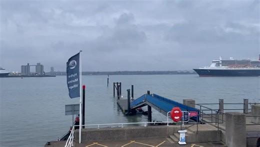 There’s always something to see from Hythe Marina’s fantastic location on Southampton Water! Here we have two Cunard Queens captured earlier by Ryan. Queen Mary 2 is seen arriving from New York, and Queen Victoria alongside. She has since departed for Amsterdam. | Hythe Marina Village