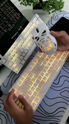 FURYCUBE G11 RGB Volcano Mouse Lightweight PAW3311 Portable Gaming Mouse - 2025 New Design