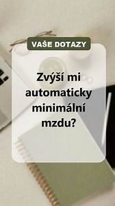 Mám minimální mzdu. Od ledna 2026 se zvýšila. Musím si žádat o nový mzdový výměr?“ Minimální mzda se od 1. 1. 2026 zvyšuje ⬆️ Pokud máte mzdu nastavenou na minimum, zaměstnavatel ji musí automaticky navýšit – o nic si žádat nemusíte. 👉 Už za leden 2026 vám náleží 22 400 Kč hrubého (134,40 Kč/hod při 40 h týdně). Zkušební doba na tom nic nemění. #zakonikprace #personalista | Personalistka Gabi