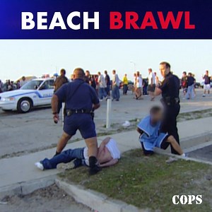Officer Eric Shaughnessy of the City of Jacksonville Beach Police Department responds to a large fight in progress in a parking lot near the beach. This episode was filmed in 2000. #copstv #cops #police #jacksonvillebeachpolicedepartment #jacksonvillebeach #jaxbeach #florida #floridabeaches #beach #jail | COPS