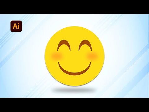 How to make a Smiley face in Adobe illustrator 2024 tutorial | smiley emoji | MJ Graphics