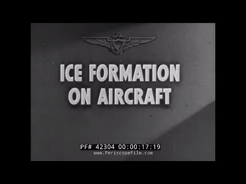 "ICE FORMATION ON AIRCRAFT" U.S. NAVY WWII PILOT TRAINING WALT DISNEY ANIMATED FILM 42304