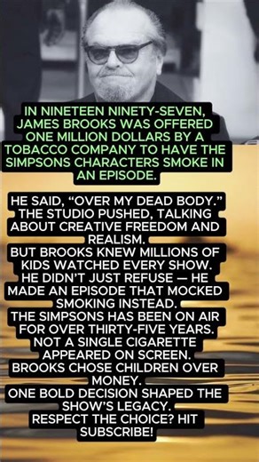 James Brooks Refuses $1 Million to Keep Simpsons Smoke-Free