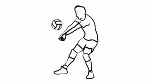 Short Animation Professional Volleyball Player Line Stock Footage Video (100% Royalty-free) 1096651339 | Shutterstock
