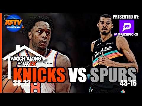 Knicks vs Spurs Play-By-Play Show - Live Watch Along - Knicks Fan TV