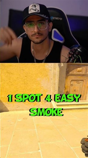 1spot 4 easy smoke mirage #cs2 #smokescs2
