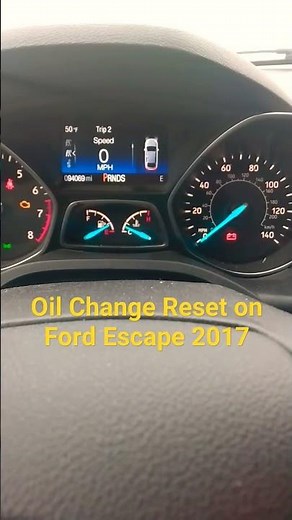 Oil change reset on Ford escape 2017 #automobile #mechanic