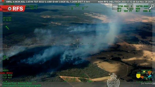 Advice: Garlings Trl Fire, Elong Elong (Dubbo LGA) - Monitor Conditions: Those in the vicinity of the fire Firefighters remain on scene of a fire burning in the vicinity of Garlings Trl, Elong Elong, 45km north east of Dubbo. As conditions across the fireground begin to ease, firefighters are continuing to strengthen containment lines, ahead of the high fire danger expected for the area tomorrow. Those in the vicinity of the fire should continue to monitor conditions and stay up-to-date with the