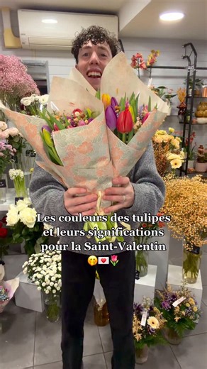 Saint-Valentin J-13 🤭🌷💌 Les tulipes, leurs couleurs et leurs significations 😍💕Une fleur de saison incroyable 🤭💌 Tu aimes cette fleur ? 🌸🥹 #saintvalentin #fleuriste #fleurs #bouquetdefleurs | La Grange Ô Fleurs - Avrillé