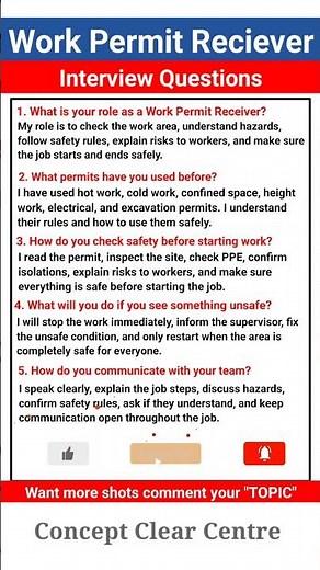 WPR Interview Questions | Work Permit Reciever Job Interview Questions and Answers