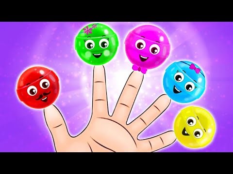 Finger Family Song With Colorful Lollipops and more Kids Songs ‪@NurseryRhymeStreet‬