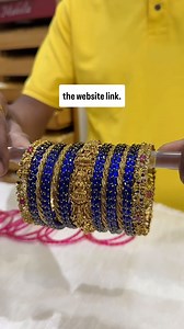 It is great to buy a beautiful saree for the muhurtham and it is equally important to get a lovely bangles set matching the saree. Look at this luxurious bangles set that we have made with antique and raindrop glass bangles. Isn’t it so beautiful? we have many bangles sets in every colour and for every saree combination You can comment ‘link’ to get the website link. Order your favourite ones from our website today #indianfashionjewellery #bridalwedding #indianweddingjewellery #indianweddingbuzz