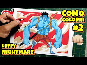 COMO DESENHAR O LUFFY NIGHTMARE CORPO INTEIRO ONE PIECE PASSO A PASSO #2
