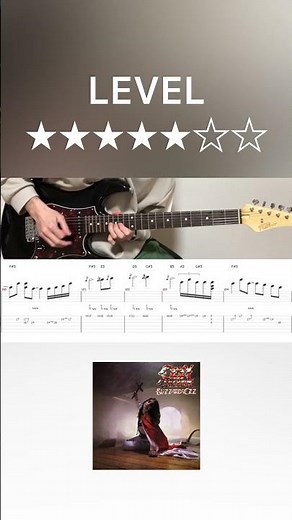 Ozzy Osbourne - Crazy Train (guitar solo cover with tabs & chords)