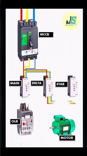 Star Delta Connection in 30 Seconds | 3-Phase Motor Wiring