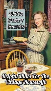 How To Make The Perfect Pie Crust | 1950's Tips #kitchentips