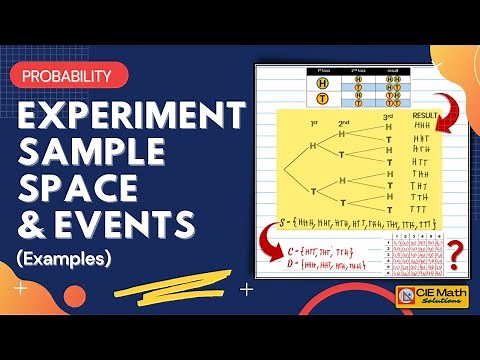 Experiment, Sample Space & Events in Probability|Introduction to Probability|AS/A Level Maths (9709)
