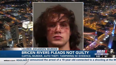 Bricen Rivers pleads not guilty to murder of Lauren Johansen