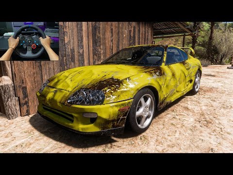 Rebuilding Toyota Supra MK4 Forza Horizon 5 | Logitech G29 Stering Wheel Gameplay