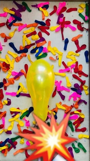 Yellow Pump Fast || Small Balloon Burst || Slow Pop 🎈💛💥 #asmr #balloonpop #satisfying