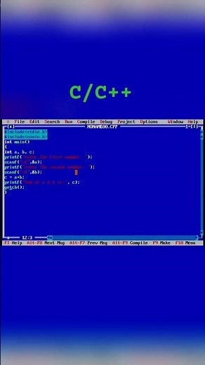 how to minimise turbo c++