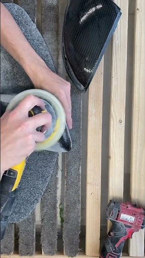 How it's sanding Carbon Fiber diy process